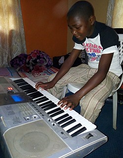 One of Our Students On Keyboard